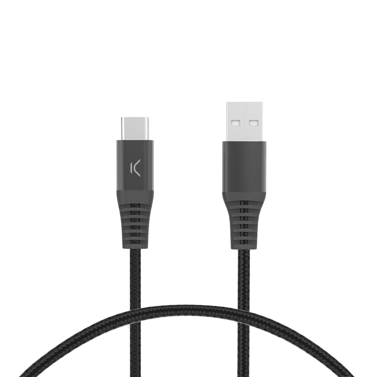 Câble USB A vers USB-C KSIX Noir 1 m