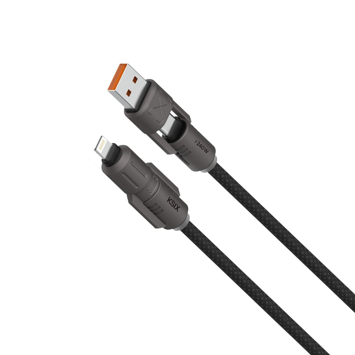 USB-kabel KSIX Zwart 1 m