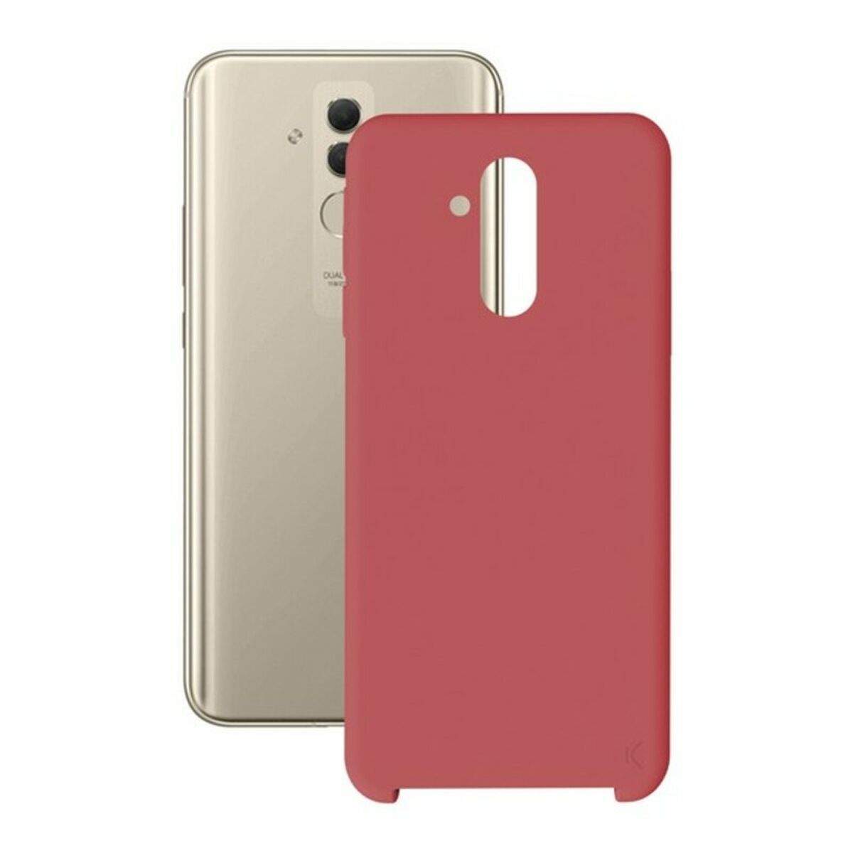 Protection pour téléphone portable Huawei Mate 20 Lite KSIX Soft Rouge