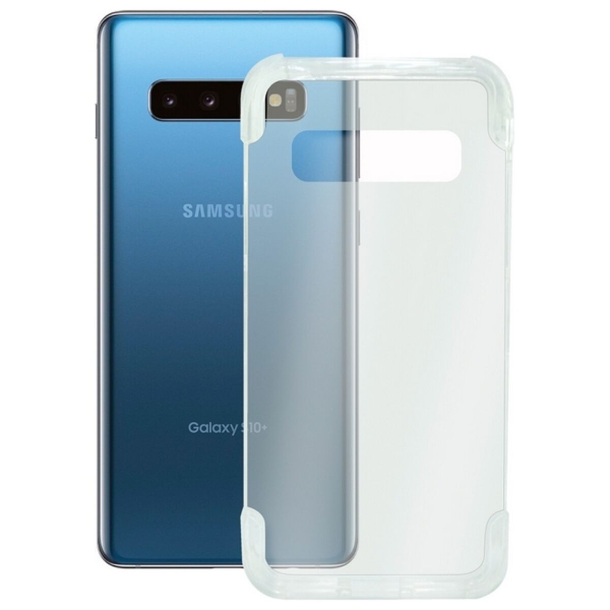 Protection pour téléphone portable Samsung Galaxy S10+ KSIX Armor Extreme Transparent