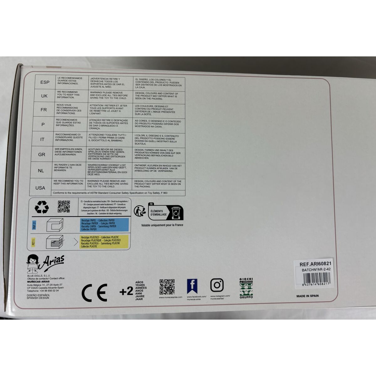 Baby Doll Arias Andie 40 cm