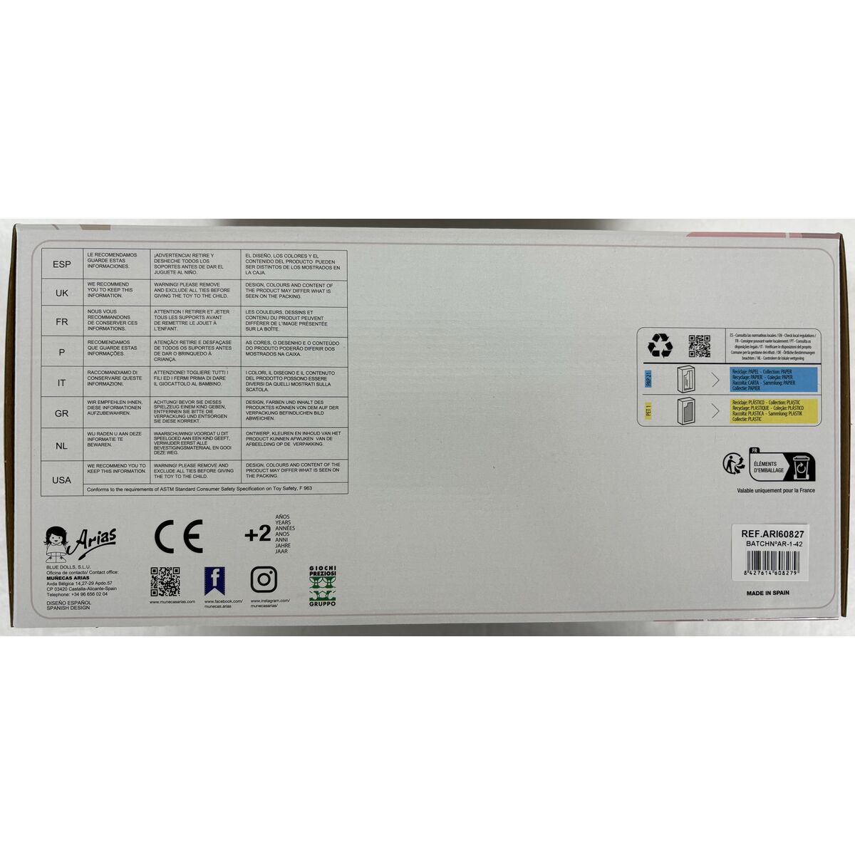 Baby doll Arias Elegance 35 cm