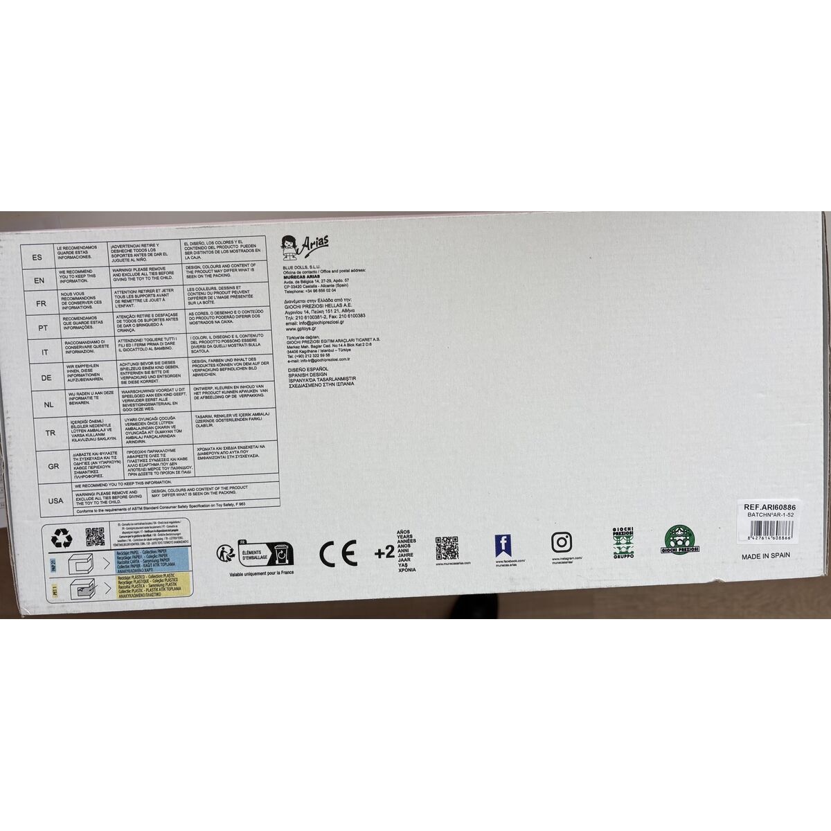 Baby Doll Arias Colin 40 cm