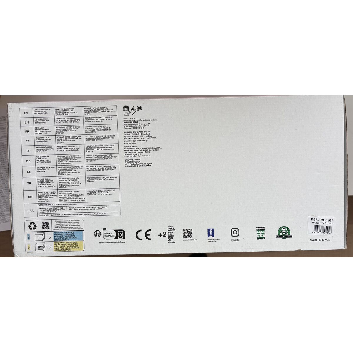 Baby doll Arias Andie 40 cm