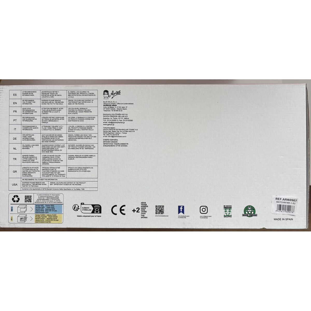 Baby Doll Arias 40 cm