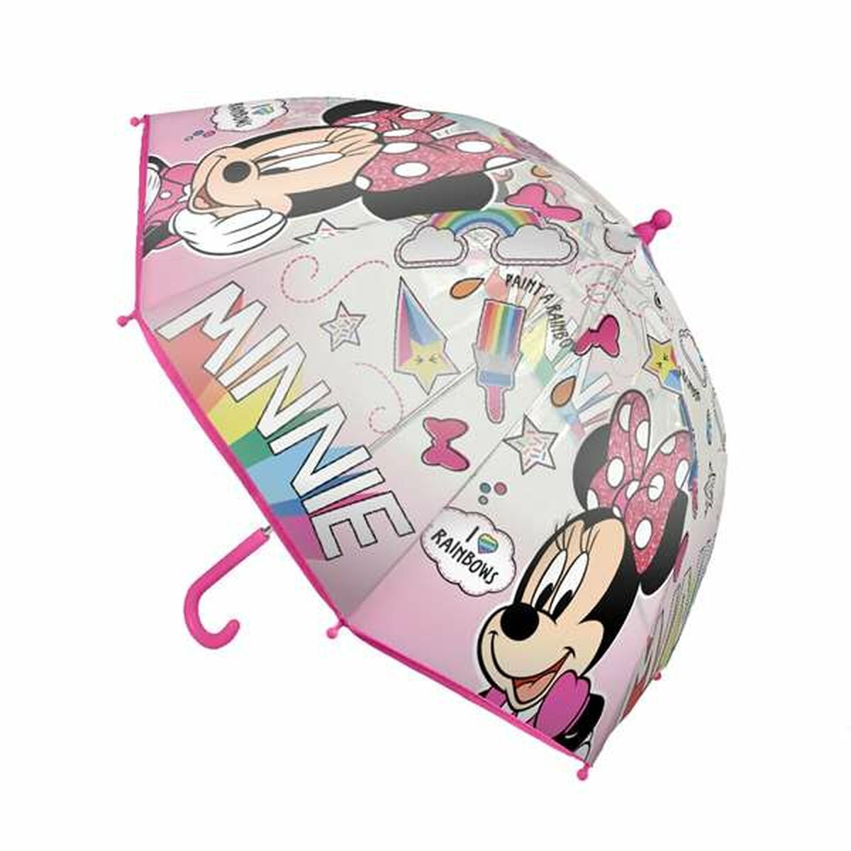 Umbrella Minnie Mouse Pink Metal PoE Umbrella Minnie Mouse Pink Metal PoE