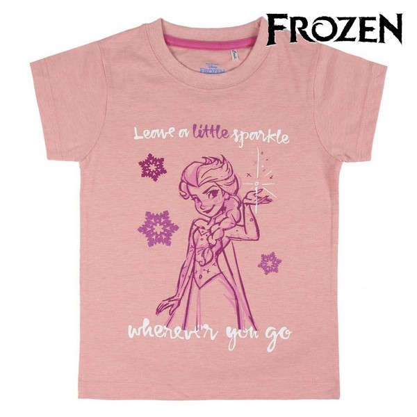 Child's Short Sleeve T-Shirt Frozen 73477 Pink