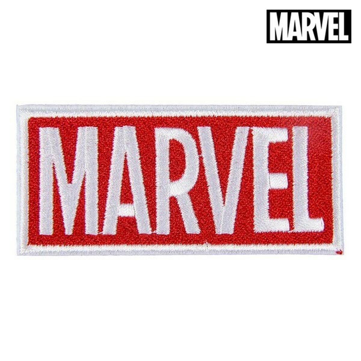 Patch Marvel Blanc Rouge Polyester (9.5 x 14.5 x cm)