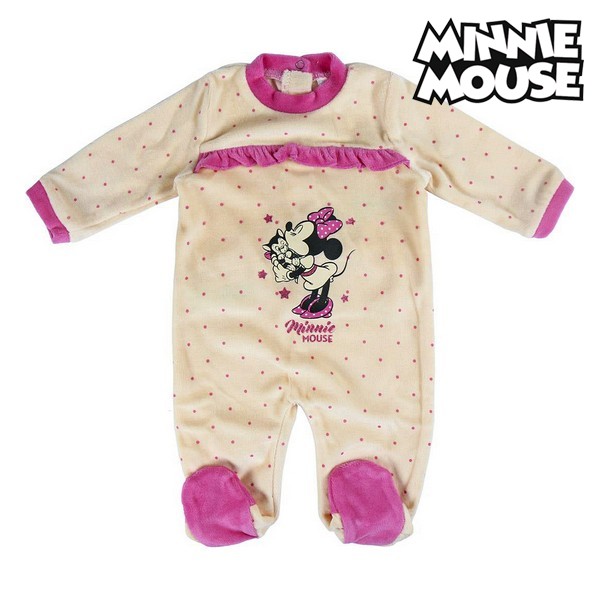 Baby's Long-sleeved Romper Suit Minnie Mouse 74620 White