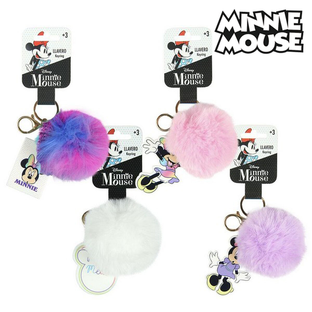 Porte-clés 3D Minnie Mouse 70870 Pompon