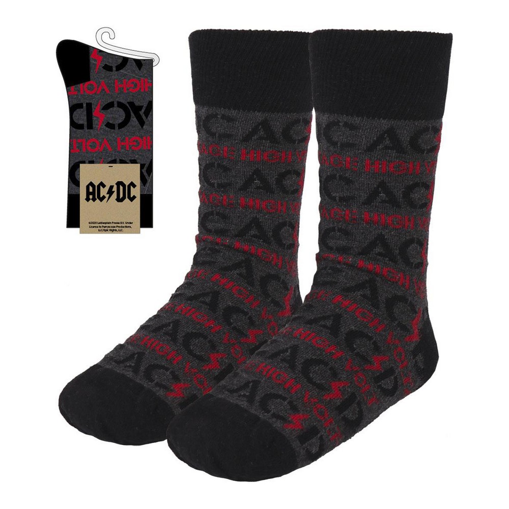 Socks ACDC Adult Grey
