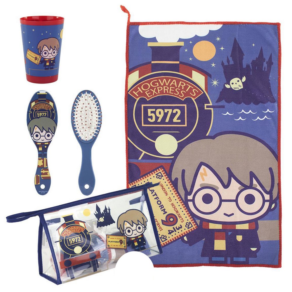Toilet Bag with Accessories Harry Potter 4 Pieces Red