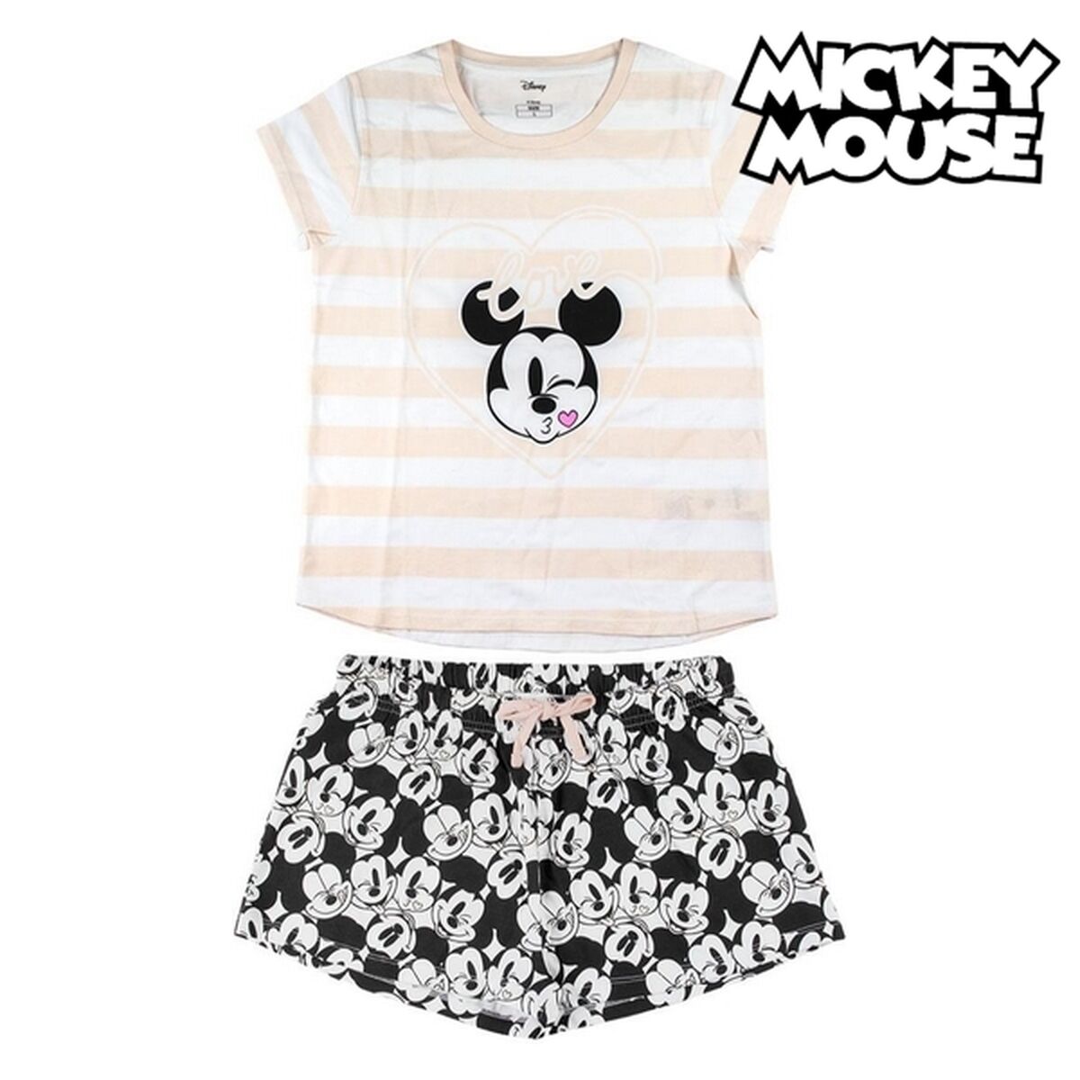 Pyjama Minnie Mouse Femme Blanc