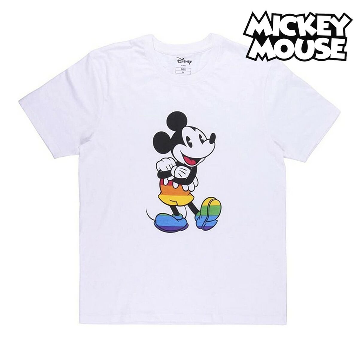 T shirt à manches courtes Disney Pride Blanc