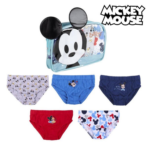 Pack of Underpants Mickey Mouse Children Multicolour (5 uds)