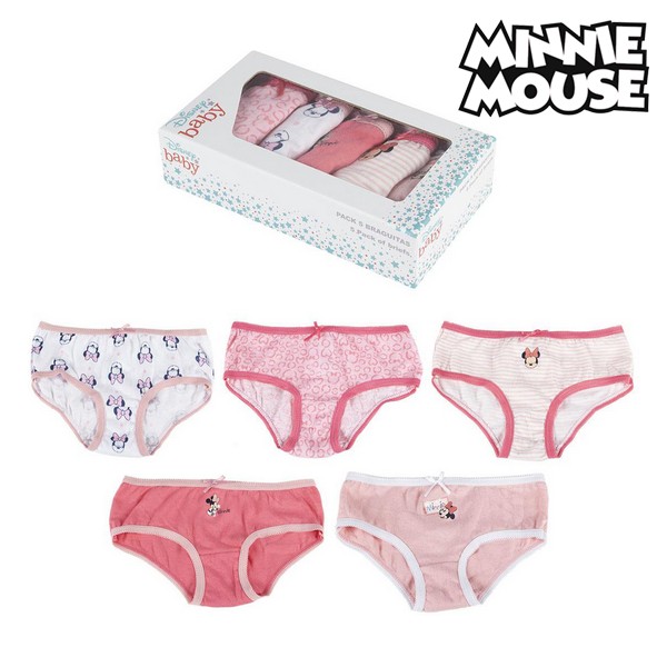 Pakke med jenterbukser Minnie Mouse Flerfarget (5 uds)