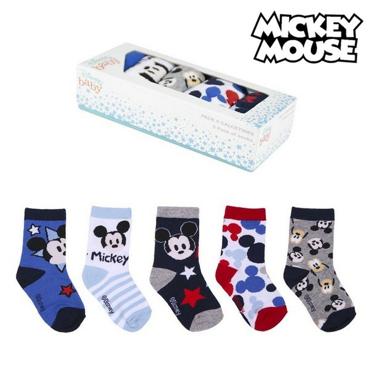 Chaussettes Mickey Mouse (5 paires) Multicouleur