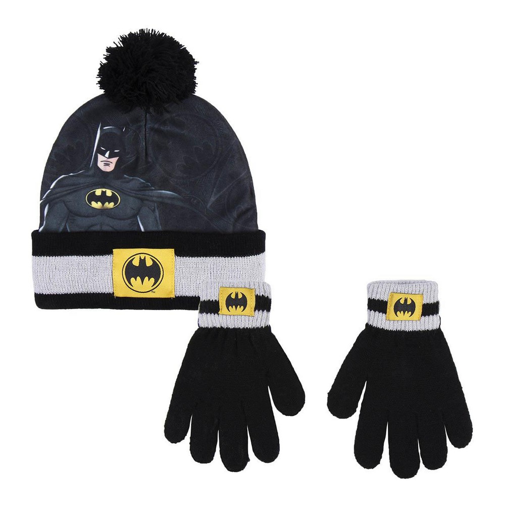 Hat & Gloves Batman Black