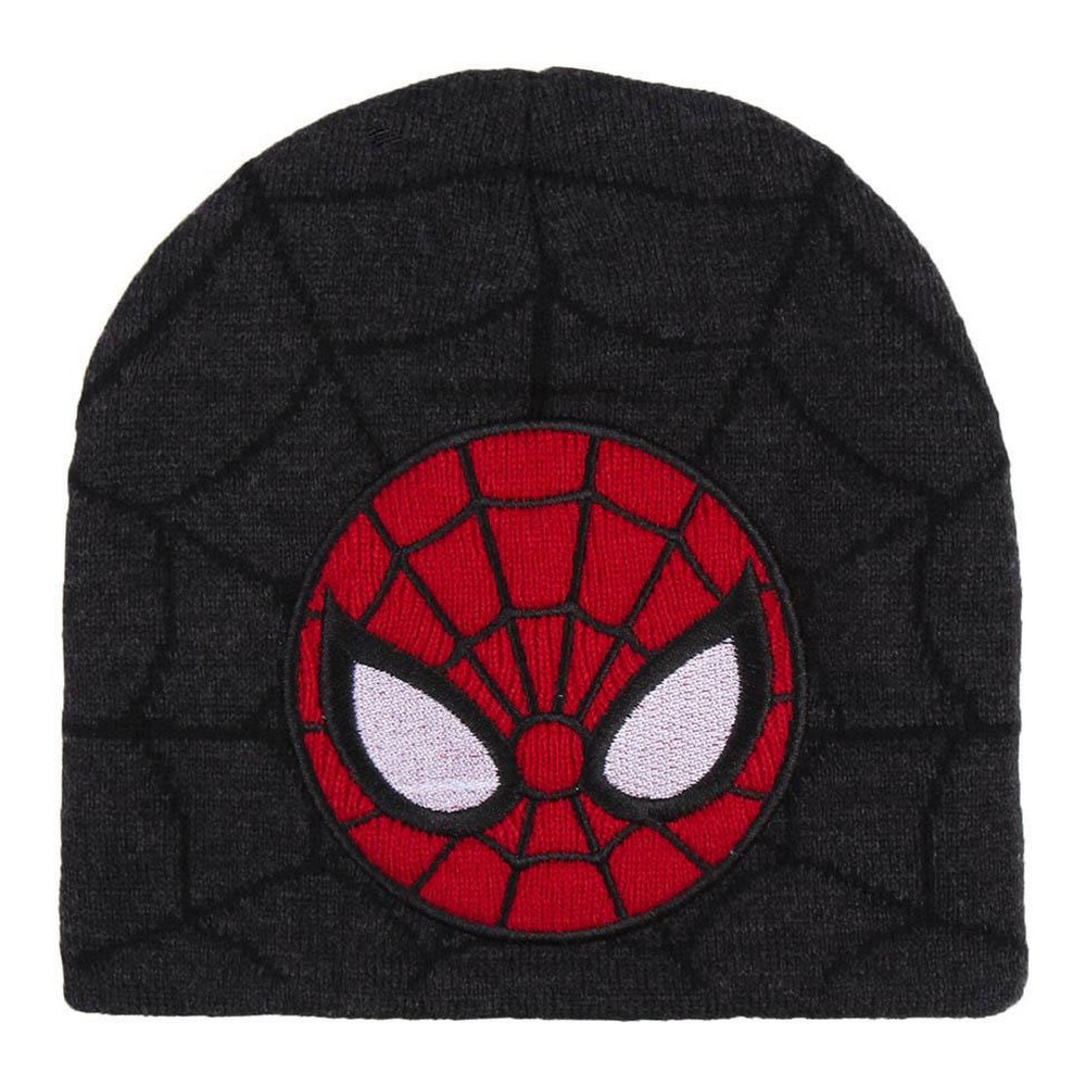 Child Hat Spiderman Grey
