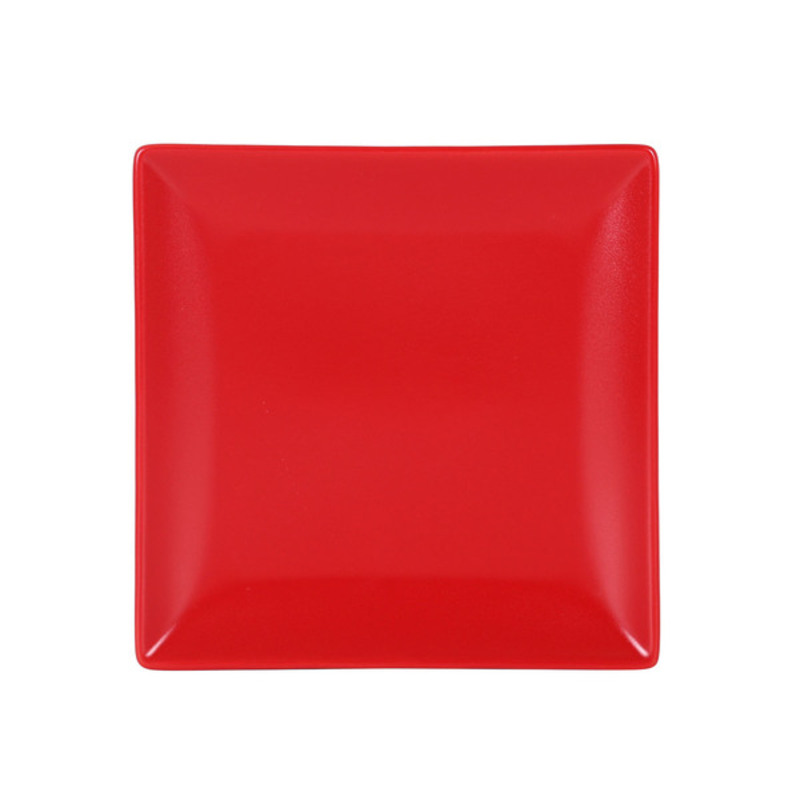Dessertskål Ming II Rød Kvadrat (18 x 18 x 1,7 cm)
