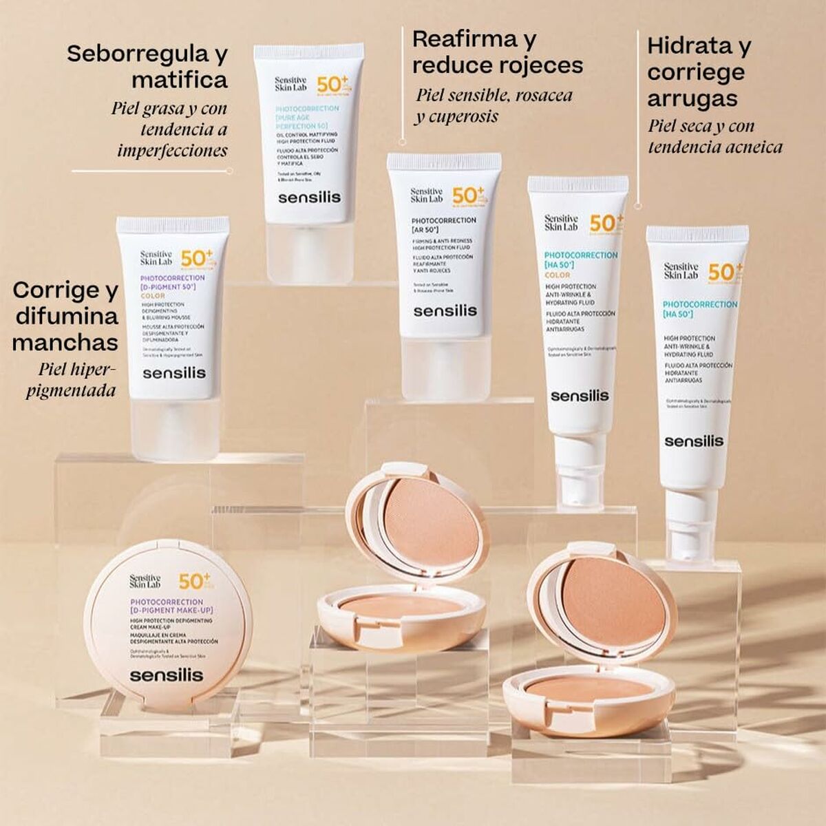 obrázok produktu Sun Block Sensilis PHOTOCORRECTION Spf 50+ 50 ml