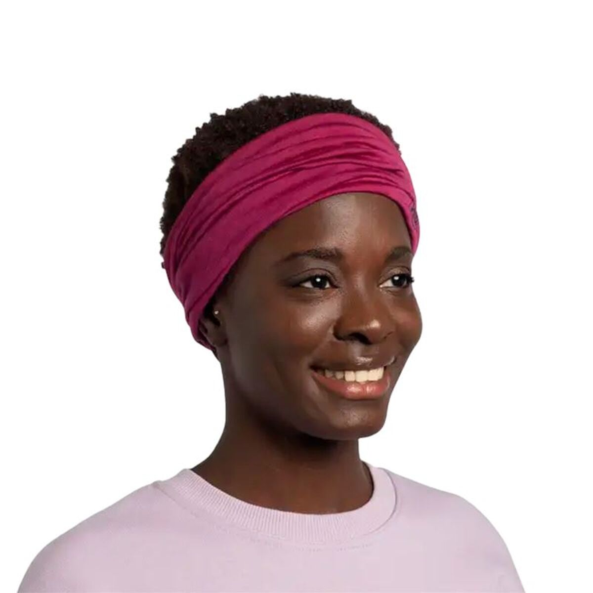Nekwarmer Buff Merino Lightweight Solid Magenta Bruin