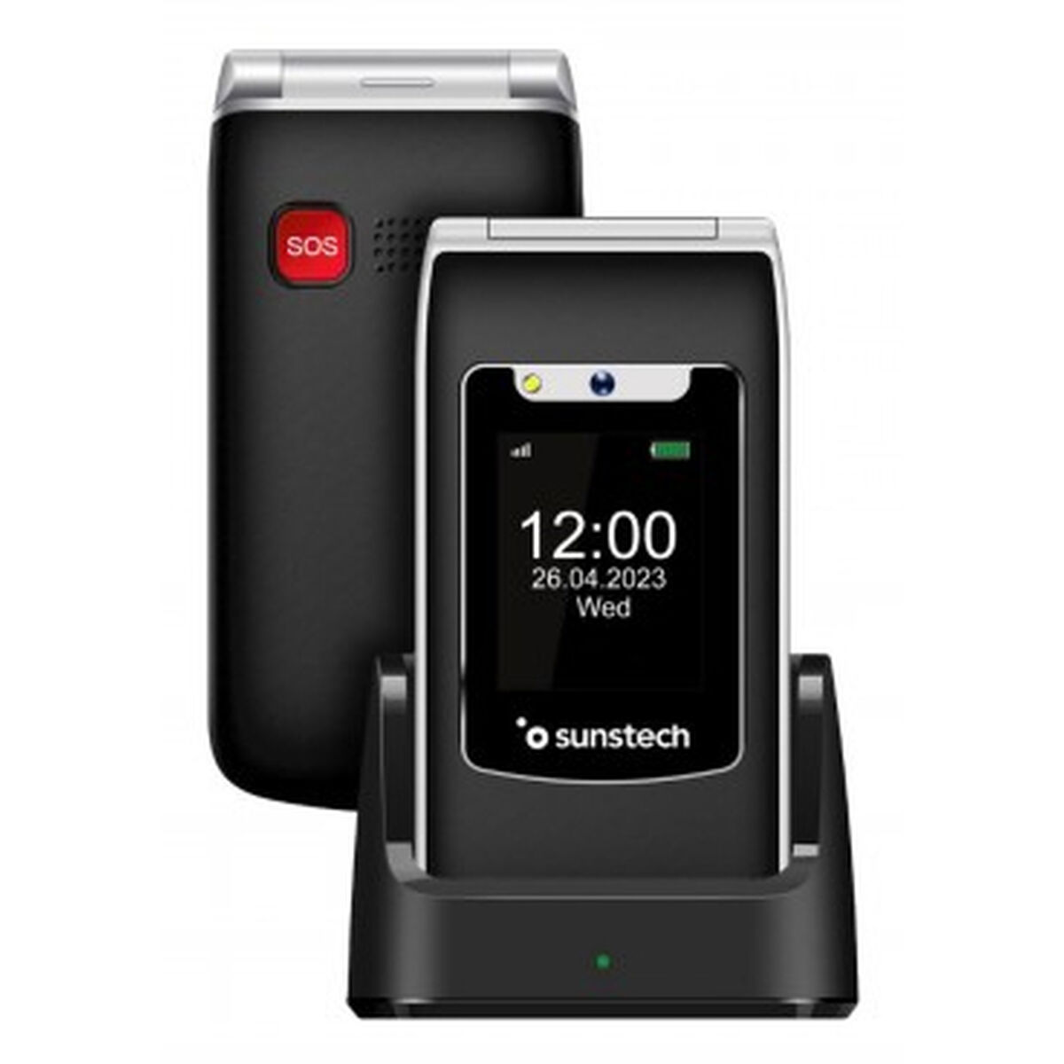 Picture of Mobile telephone for older adults Sunstech CELT23BK Black 128 GB 2.4"