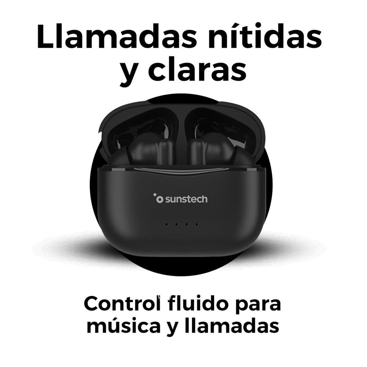 Bild von Bluetooth Headphones Sunstech WAVEPODSONEBK Black