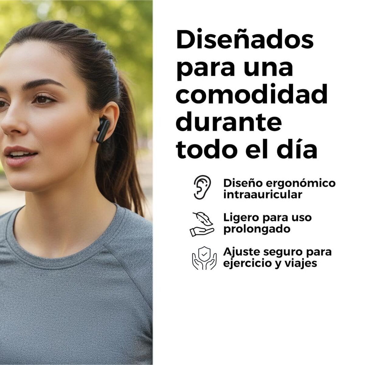 Bild von Bluetooth Headphones Sunstech WAVEPODSONEBK Black