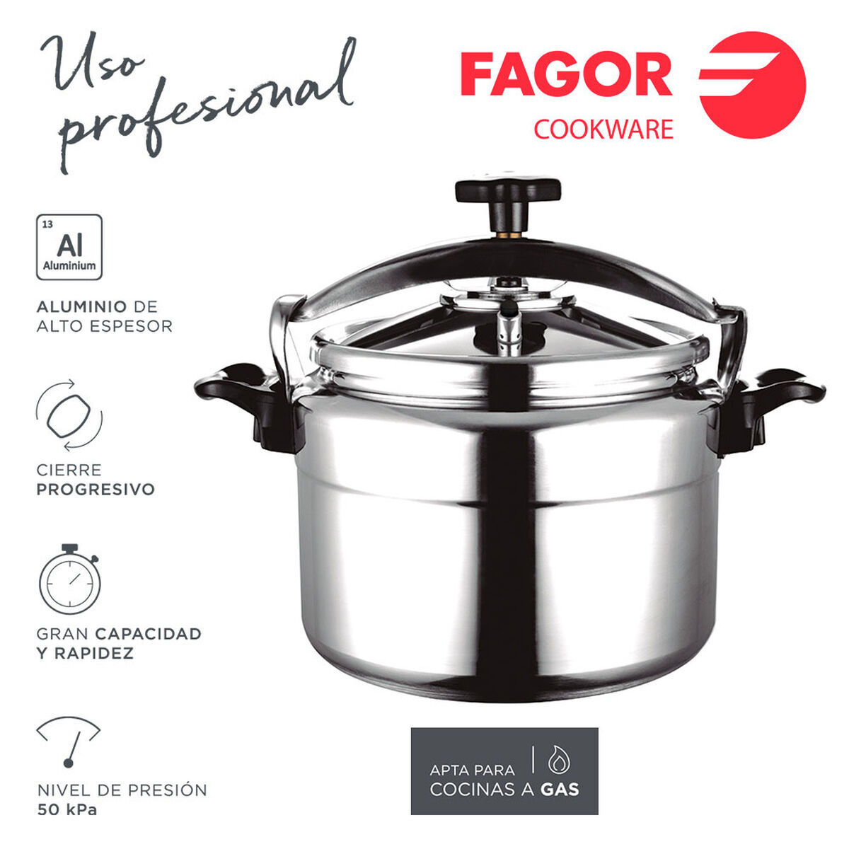 Express-Töpfe Fagor CHEF EXTREMEN (Restauriert C) - Thumbnail 2