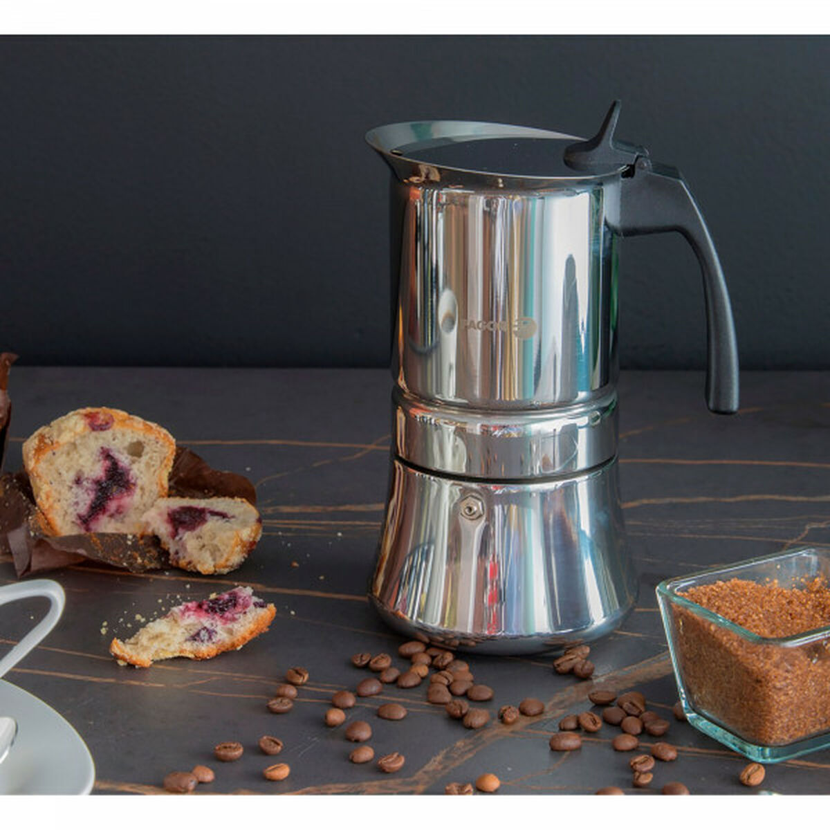 Italiaanse Koffiepot Fagor Roestvrij staal