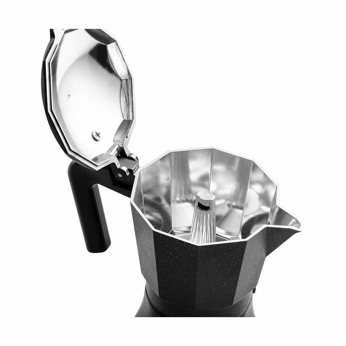 Italian Coffee Pot Fagor TIRAMISU 6 Black Aluminium, view 5