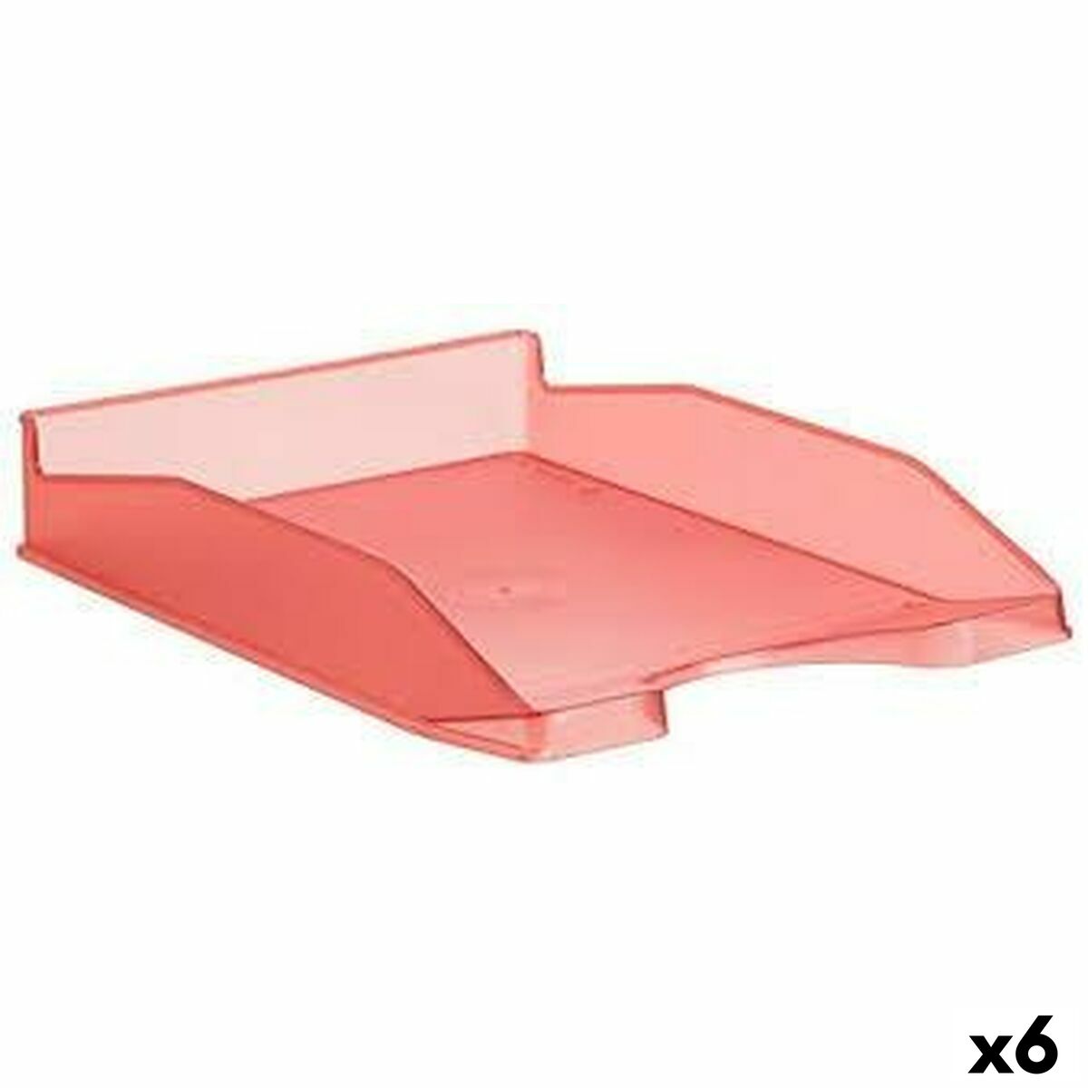 Θήκη για Αρχειοθέτηση Archivo 2000 Κόκκινο A4 34,5 x 25,5 x 6 cm (x6)