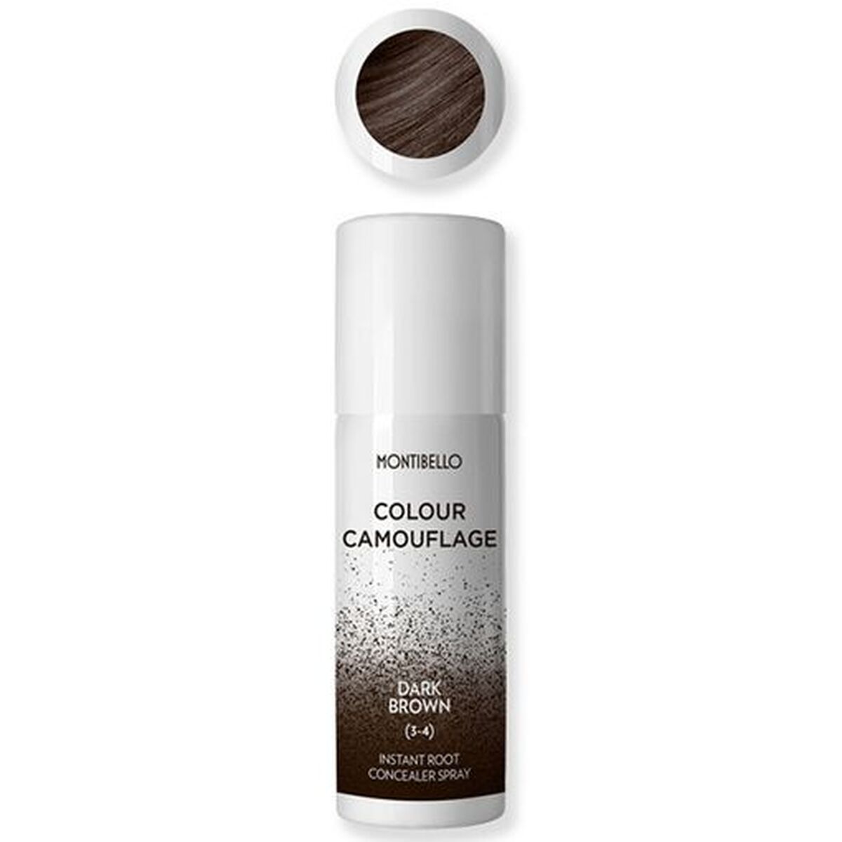 Touch-up haarlak voor wortels Montibello Colour Camouflage Donkerbruin 125 ml