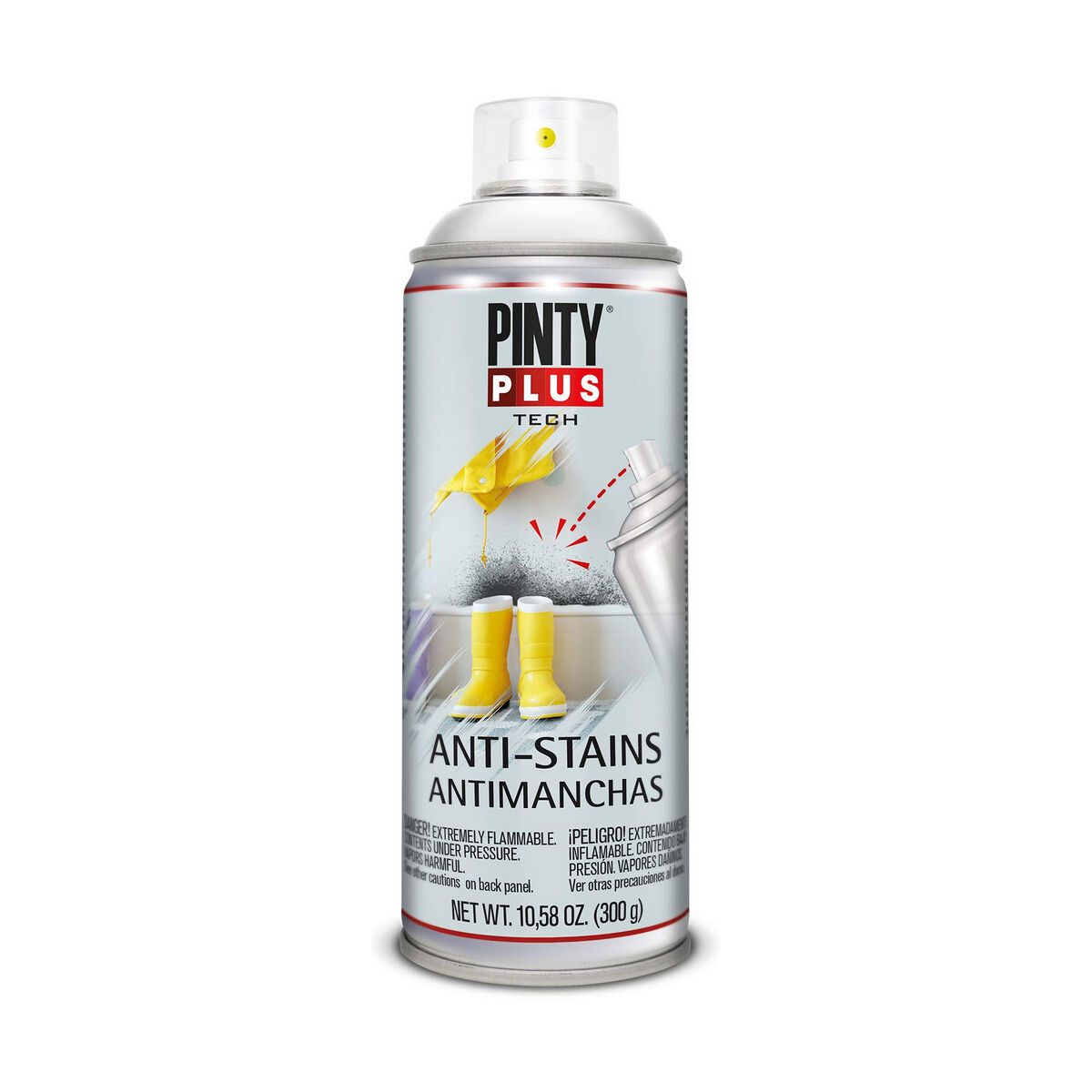 Peinture en spray Pintyplus Tech X101 400 ml Antitaches Blanc