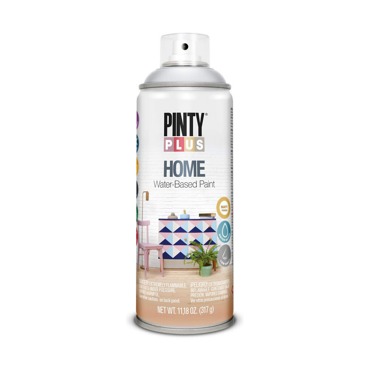 Peinture en spray Pintyplus Home HM120 400 ml Foggy Blue