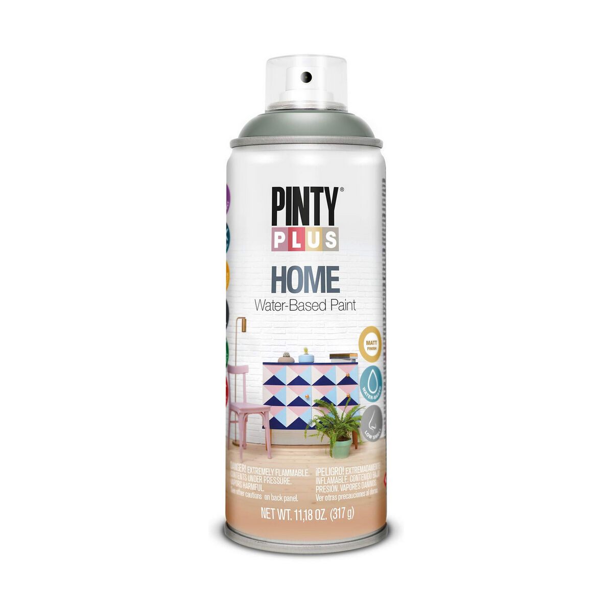 Peinture en spray Pintyplus Home HM416 400 ml Green Wood