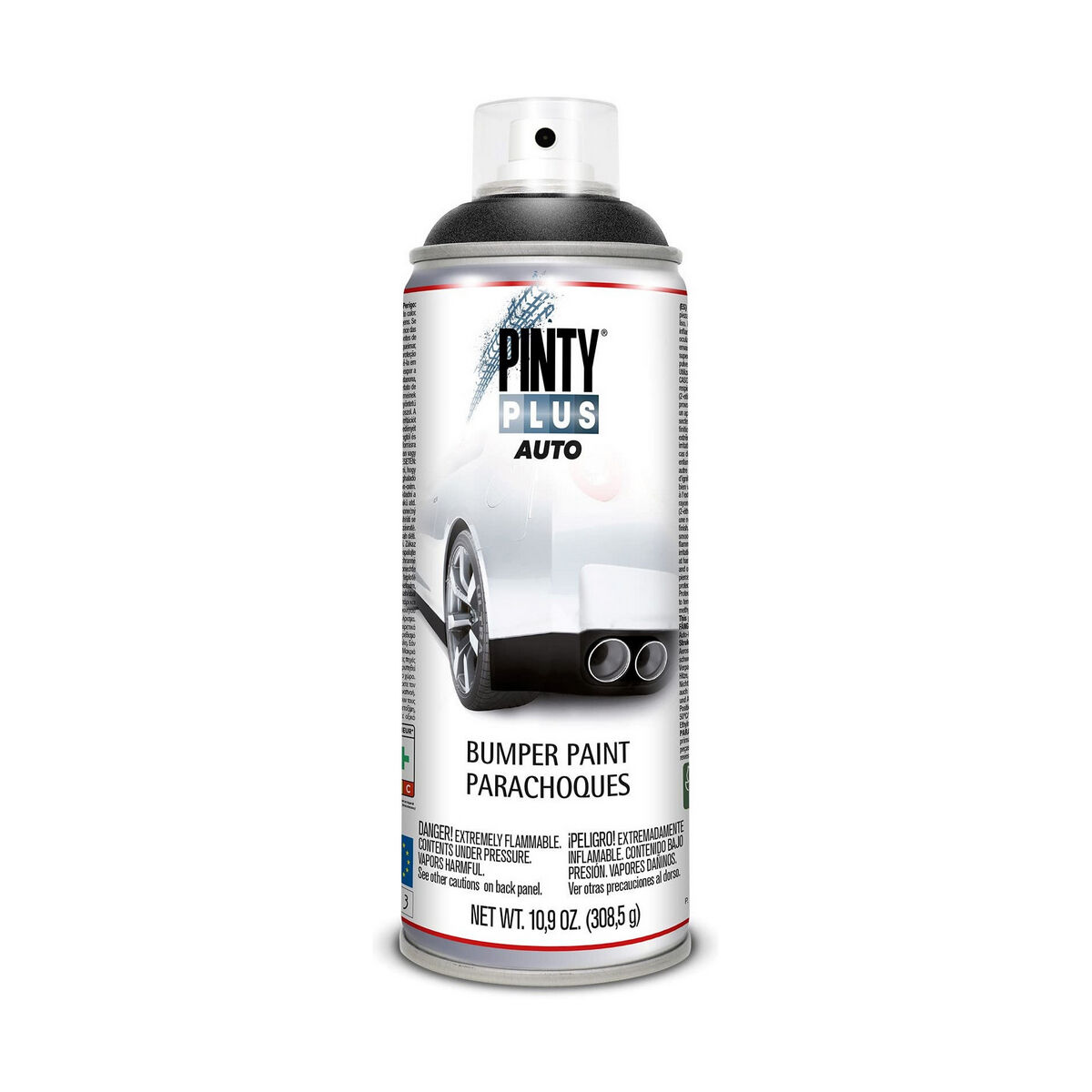 Peinture en spray Pintyplus Auto BT104 308,5 ml 400 ml Pare-chocs Noir
