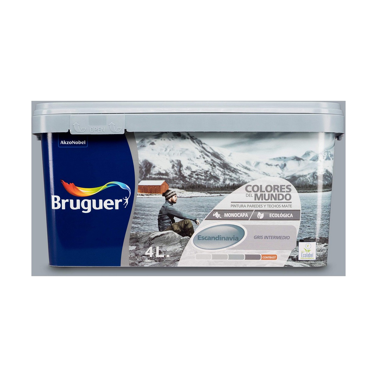Verf Bruguer Escandinavia Zwart 4 L