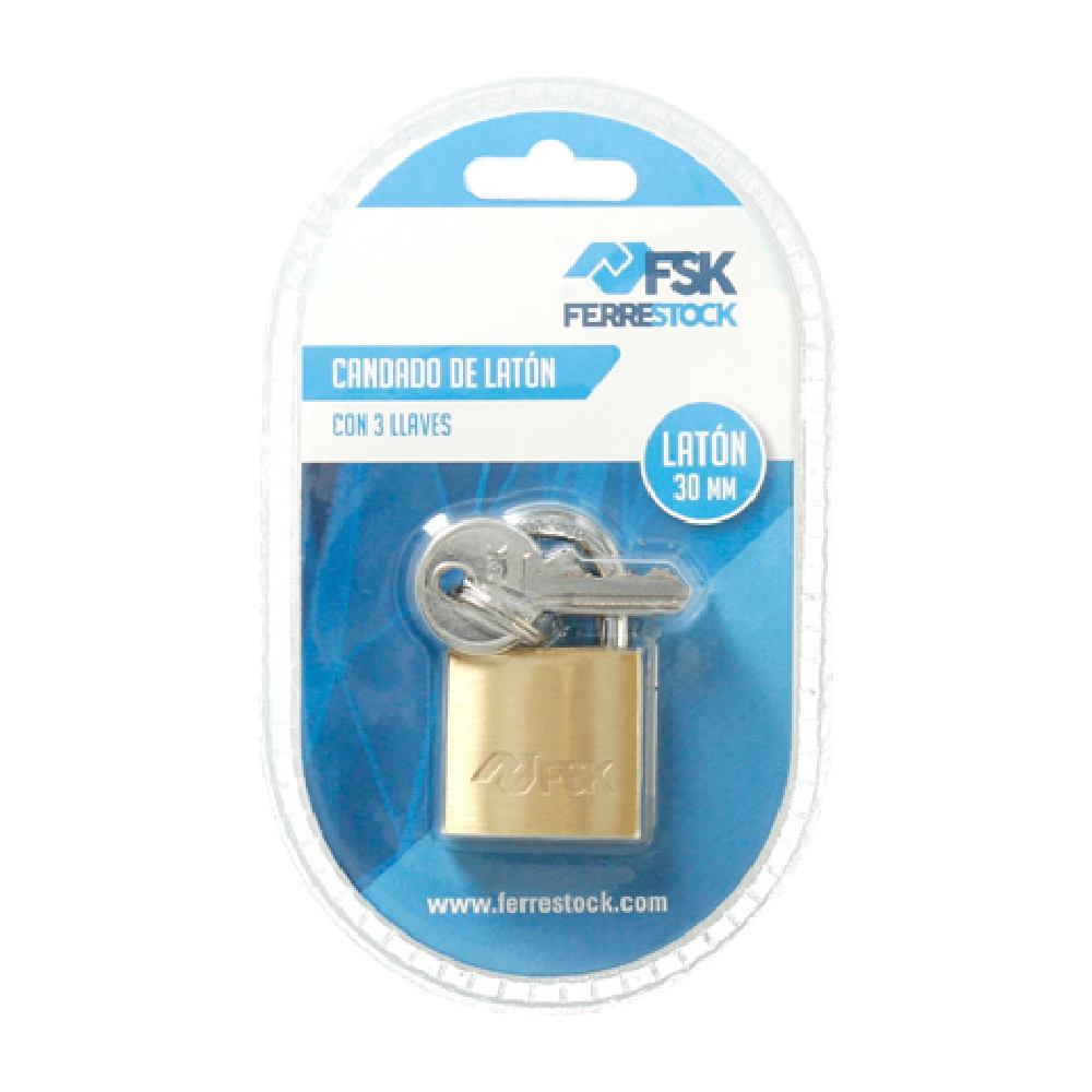 Key padlock Ferrestock 30 mm