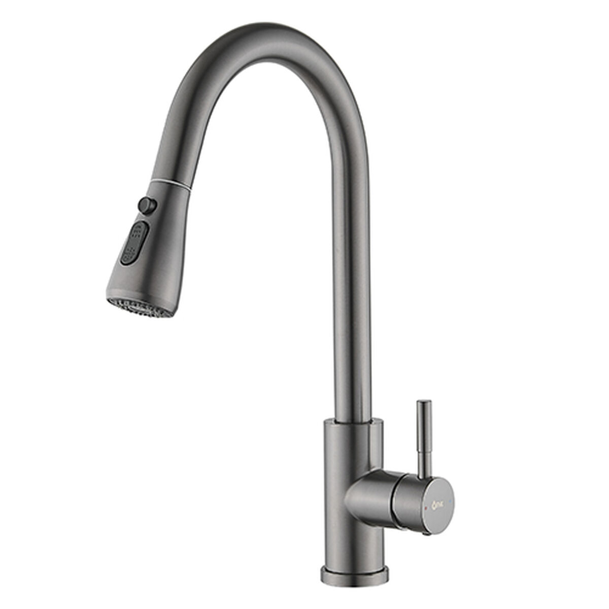 Mitigeur Fontastock Gris Acier inoxydable Céramique Forme en C