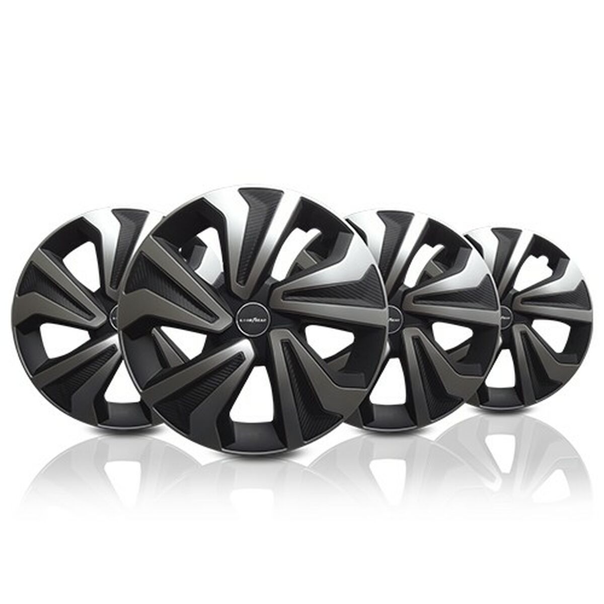 Hubcap Goodyear GOD9085 Black Bicoloured Silver 15″ (4 Units)