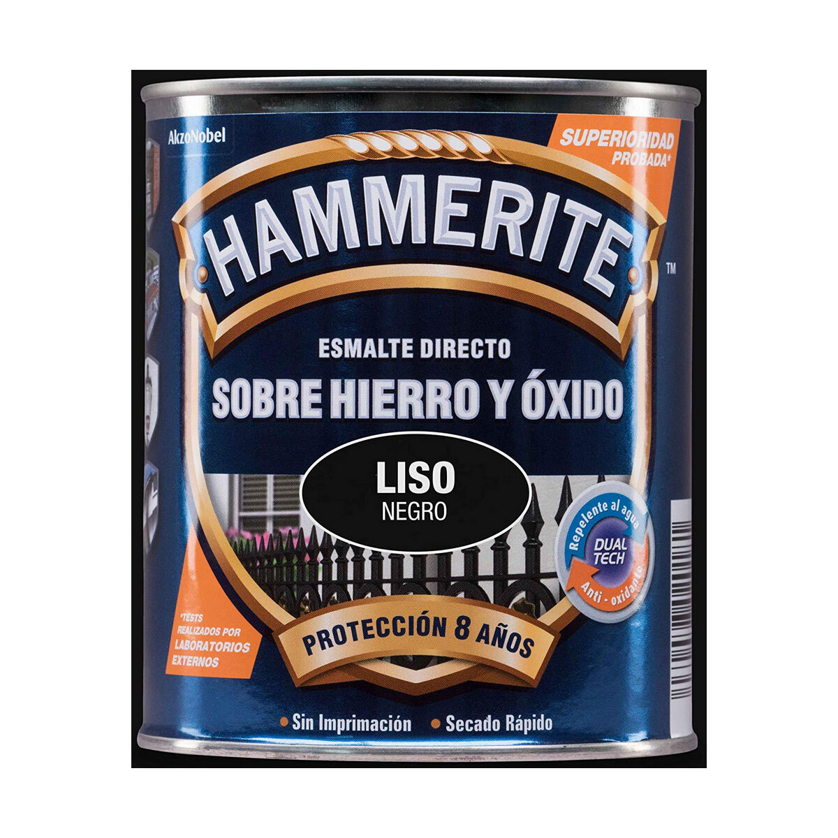 Émail antioxydant Hammerite 5093791 Noir 750 ml Brillant