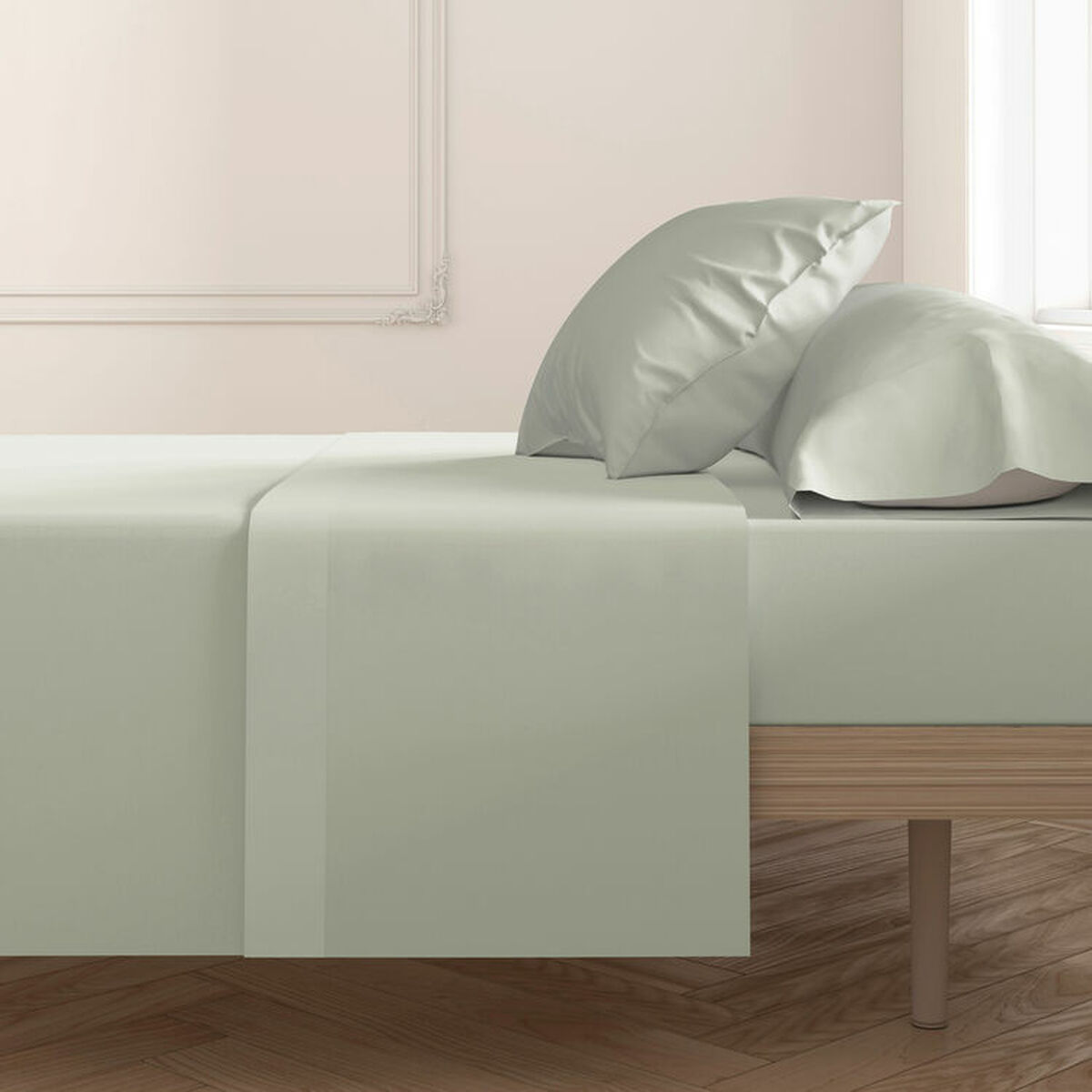Image secondaire de Taie d'oreiller Happy Home MixColors Menthe Lit ½ persones