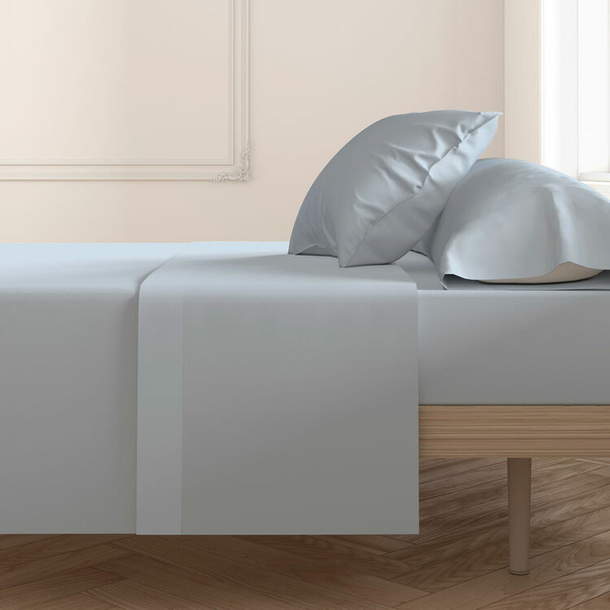 Image secondaire de Drap Hosteline Mixcolors Bleu Lit 1 personne