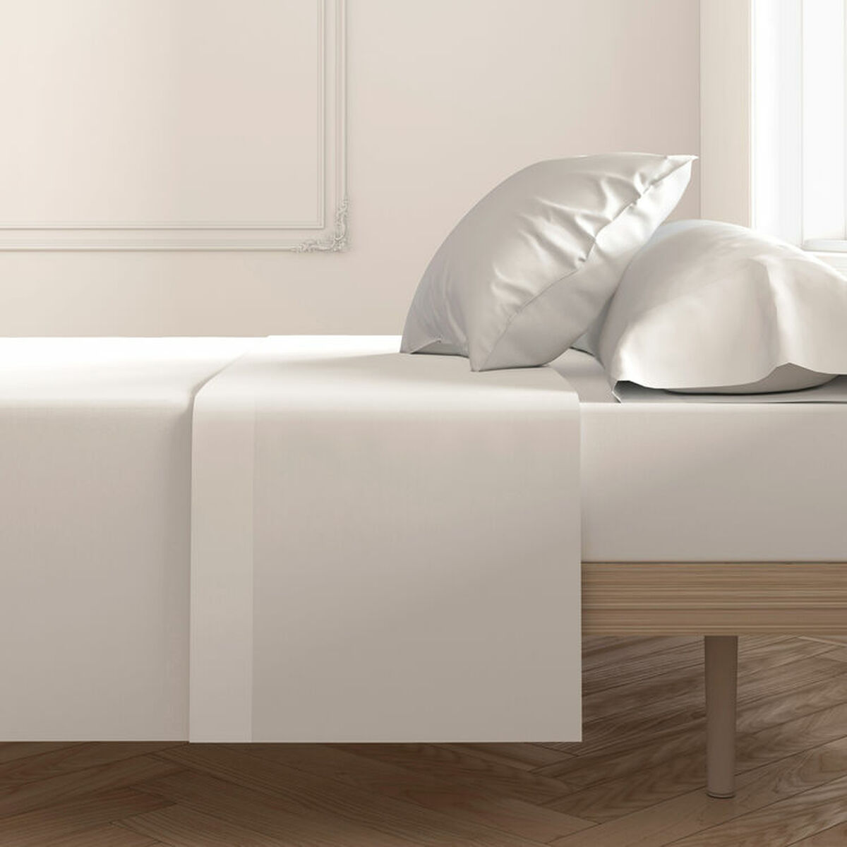 Image secondaire de Drap Hosteline Mixcolors Blanc Lit de 120