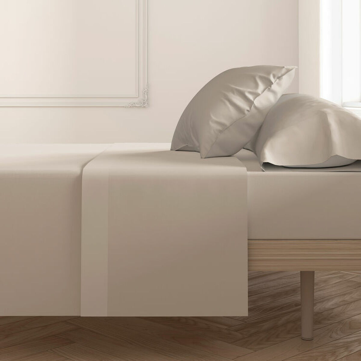 Image secondaire de Drap Hosteline Mixcolors Terre Lit de 120