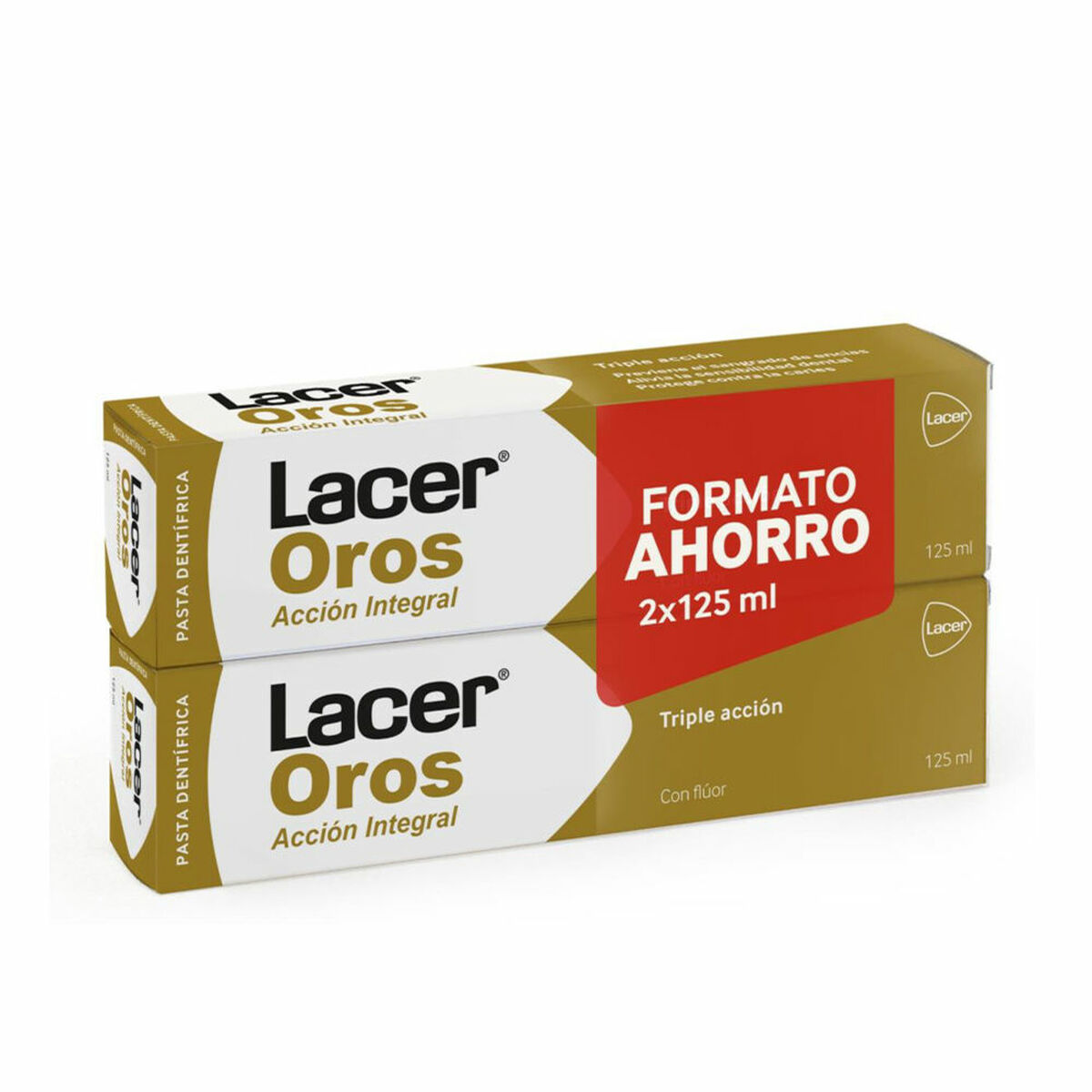 Dentifrice Triple Action Lacer Oro (2 x 125 ml)