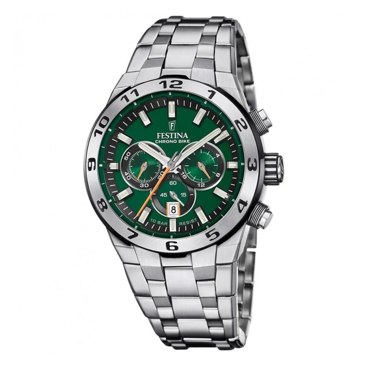 Ανδρικά Ρολόγια Festina F20670/2 Πράσινο Ασημί