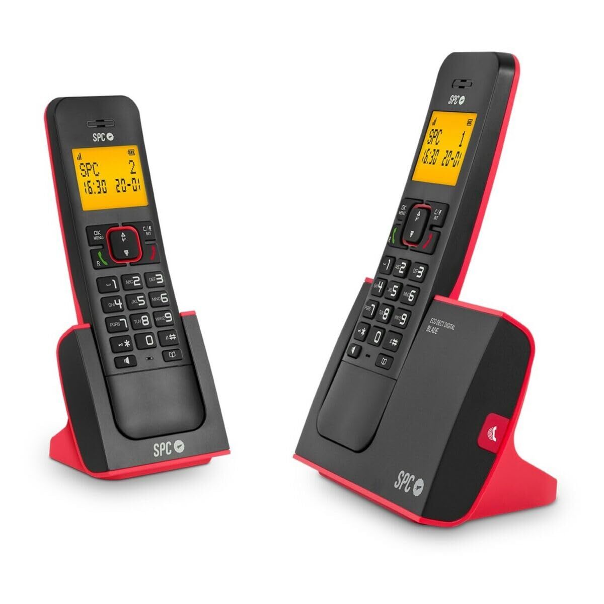 Obrazek Landline Telephone SPC 7292RC2 BLA DUO Red 2 Units